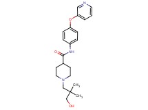 1-(3-hydroxy-2,2-dimethylpropyl)-N-[4-(3-pyridinyloxy)phenyl]-4-piperidinecarboxamide