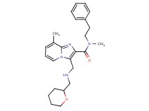 N,8-dimethyl-N-(2-phenylethyl)-3-{[(tetrahydro-2H-pyran-2-ylmethyl)amino]methyl}imidazo[1,2-a]pyridine-2-carboxamide