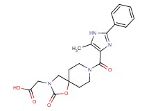 {8-[(5-methyl-2-phenyl-1H-imidazol-4-yl)carbonyl]-2-oxo-1-oxa-3,8-diazaspiro[4.5]dec-3-yl}acetic acid