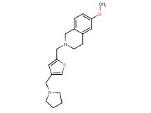 6-methoxy-2-{[4-(pyrrolidin-1-ylmethyl)-2-thienyl]methyl}-1,2,3,4-tetrahydroisoquinoline