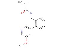 N-[2-(5-methoxypyridin-3-yl)benzyl]propanamide
