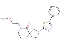 7-(2-methoxyethyl)-2-(5-phenyl-1,3,4-thiadiazol-2-yl)-2,7-diazaspiro[4.5]decan-6-one
