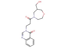 3-{3-[6-(hydroxymethyl)-1,4-oxazepan-4-yl]-3-oxopropyl}quinazolin-4(3H)-one