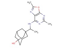 3-{1-[(2,5-dimethyl[1,3]oxazolo[5,4-d]pyrimidin-7-yl)amino]ethyl}adamantan-1-ol