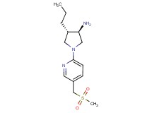 rel-(3R,4S)-1-{5-[(methylsulfonyl)methyl]-2-pyridinyl}-4-propyl-3-pyrrolidinamine dihydrochloride
