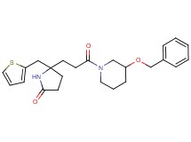 5-{3-[3-(benzyloxy)-1-piperidinyl]-3-oxopropyl}-5-(2-thienylmethyl)-2-pyrrolidinone