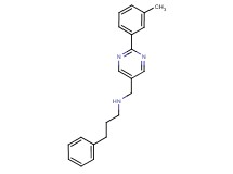 N-{[2-(3-methylphenyl)pyrimidin-5-yl]methyl}-3-phenylpropan-1-amine