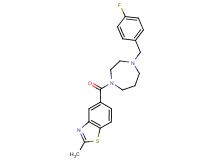 5-{[4-(4-fluorobenzyl)-1,4-diazepan-1-yl]carbonyl}-2-methyl-1,3-benzothiazole