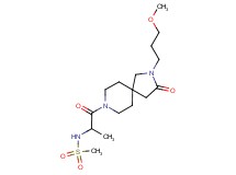 N-{2-[2-(3-methoxypropyl)-3-oxo-2,8-diazaspiro[4.5]dec-8-yl]-1-methyl-2-oxoethyl}methanesulfonamide