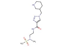 N-{2-[methyl(methylsulfonyl)amino]ethyl}-1-(piperidin-3-ylmethyl)-1H-1,2,3-triazole-4-carboxamide