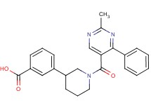 3-{1-[(2-methyl-4-phenylpyrimidin-5-yl)carbonyl]piperidin-3-yl}benzoic acid