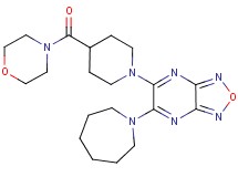 5-(1-azepanyl)-6-[4-(4-morpholinylcarbonyl)-1-piperidinyl][1,2,5]oxadiazolo[3,4-b]pyrazine