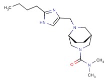 (1R*,5R*)-6-[(2-butyl-1H-imidazol-4-yl)methyl]-N,N-dimethyl-3,6-diazabicyclo[3.2.2]nonane-3-carboxamide