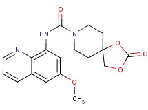 N-(6-methoxyquinolin-8-yl)-2-oxo-1,3-dioxa-8-azaspiro[4.5]decane-8-carboxamide