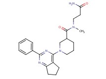 N-(3-amino-3-oxopropyl)-N-methyl-1-(2-phenyl-6,7-dihydro-5H-cyclopenta[d]pyrimidin-4-yl)piperidine-3-carboxamide