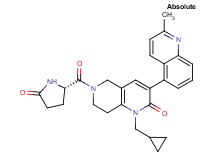 1-(cyclopropylmethyl)-3-(2-methyl-5-quinolinyl)-6-{[(2S)-5-oxo-2-pyrrolidinyl]carbonyl}-5,6,7,8-tetrahydro-1,6-naphthyridin-2(1H)-one