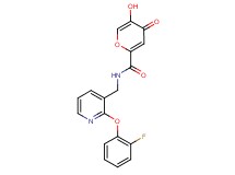 N-{[2-(2-fluorophenoxy)pyridin-3-yl]methyl}-5-hydroxy-4-oxo-4H-pyran-2-carboxamide
