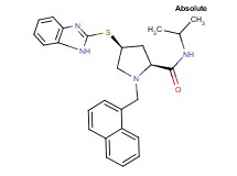 (4S)-4-(1H-benzimidazol-2-ylthio)-N-isopropyl-1-(1-naphthylmethyl)-L-prolinamide