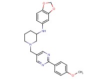 N-1,3-benzodioxol-5-yl-1-{[2-(4-methoxyphenyl)-5-pyrimidinyl]methyl}-3-piperidinamine