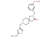 8-[(2-ethyl-1,3-thiazol-4-yl)methyl]-2-(3-methoxybenzyl)-2,8-diazaspiro[4.5]decan-3-one