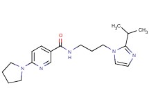 N-[3-(2-isopropyl-1H-imidazol-1-yl)propyl]-6-(1-pyrrolidinyl)nicotinamide