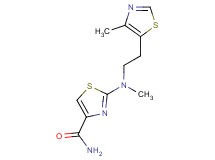2-{methyl[2-(4-methyl-1,3-thiazol-5-yl)ethyl]amino}-1,3-thiazole-4-carboxamide
