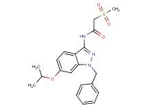 N-(1-benzyl-6-isopropoxy-1H-indazol-3-yl)-2-(methylsulfonyl)acetamide