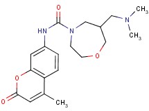 6-[(dimethylamino)methyl]-N-(4-methyl-2-oxo-2H-chromen-7-yl)-1,4-oxazepane-4-carboxamide