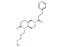 (4aS*,8aR*)-1-(3-methoxypropyl)-6-(3-pyridin-4-ylpropanoyl)octahydro-1,6-naphthyridin-2(1H)-one