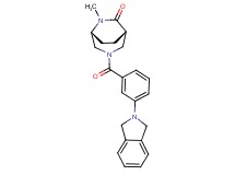 (1S*,5R*)-3-[3-(1,3-dihydro-2H-isoindol-2-yl)benzoyl]-6-methyl-3,6-diazabicyclo[3.2.2]nonan-7-one