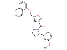 5-[(3-{[2-(3-methoxyphenyl)-1-pyrrolidinyl]carbonyl}-5-isoxazolyl)methoxy]isoquinoline