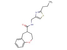 N-[(2-propyl-1,3-thiazol-4-yl)methyl]-2,3,4,5-tetrahydro-1-benzoxepine-4-carboxamide