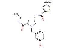 (4S)-N-ethyl-1-(3-hydroxybenzyl)-4-[(2-thienylcarbonyl)amino]-L-prolinamide