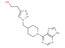 2-(1-{[1-(9H-purin-6-yl)piperidin-4-yl]methyl}-1H-1,2,3-triazol-4-yl)ethanol