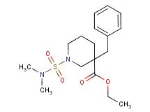 ethyl 3-benzyl-1-[(dimethylamino)sulfonyl]-3-piperidinecarboxylate