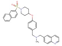 N-methyl-1-(4-{[1-(2-naphthylsulfonyl)-4-piperidinyl]oxy}phenyl)-N-(6-quinolinylmethyl)methanamine