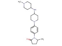 5-methyl-1-(4-{4-[(1-methylpiperidin-4-yl)amino]piperidin-1-yl}phenyl)pyrrolidin-2-one