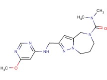 2-{[(6-methoxypyrimidin-4-yl)amino]methyl}-N,N-dimethyl-7,8-dihydro-4H-pyrazolo[1,5-a][1,4]diazepine-5(6H)-carboxamide