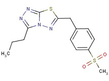 6-[4-(methylsulfonyl)benzyl]-3-propyl[1,2,4]triazolo[3,4-b][1,3,4]thiadiazole