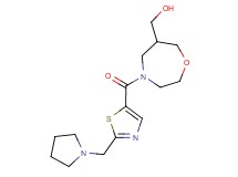 (4-{[2-(pyrrolidin-1-ylmethyl)-1,3-thiazol-5-yl]carbonyl}-1,4-oxazepan-6-yl)methanol