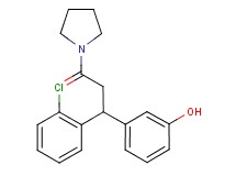 3-[1-(2-chlorophenyl)-3-oxo-3-(1-pyrrolidinyl)propyl]phenol