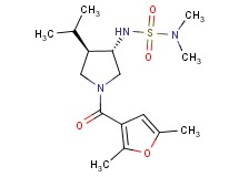 N'-[(3S*,4R*)-1-(2,5-dimethyl-3-furoyl)-4-isopropylpyrrolidin-3-yl]-N,N-dimethylsulfamide