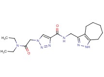 1-[2-(diethylamino)-2-oxoethyl]-N-(1,4,5,6,7,8-hexahydrocyclohepta[c]pyrazol-3-ylmethyl)-1H-1,2,3-triazole-4-carboxamide