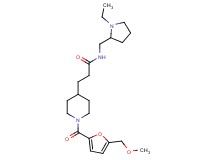 N-[(1-ethyl-2-pyrrolidinyl)methyl]-3-{1-[5-(methoxymethyl)-2-furoyl]-4-piperidinyl}propanamide