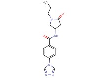 N-(5-oxo-1-propylpyrrolidin-3-yl)-4-(4H-1,2,4-triazol-4-yl)benzamide