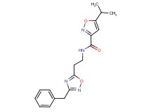 N-[2-(3-benzyl-1,2,4-oxadiazol-5-yl)ethyl]-5-isopropyl-3-isoxazolecarboxamide
