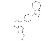 3-[1-(2-ethyl[1,3]oxazolo[5,4-d]pyrimidin-7-yl)-4-piperidinyl]-6,7,8,9-tetrahydro-5H-[1,2,4]triazolo[4,3-a]azepine