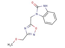 1-{[3-(methoxymethyl)-1,2,4-oxadiazol-5-yl]methyl}-1,3-dihydro-2H-benzimidazol-2-one