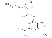 6-isopropyl-N-{1-[4-(2-methoxyethyl)-4H-1,2,4-triazol-3-yl]ethyl}-1-methyl-1H-pyrazolo[3,4-d]pyrimidin-4-amine