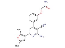2-{3-[2-amino-3-cyano-6-(2,5-dimethyl-3-furyl)pyridin-4-yl]phenoxy}acetamide